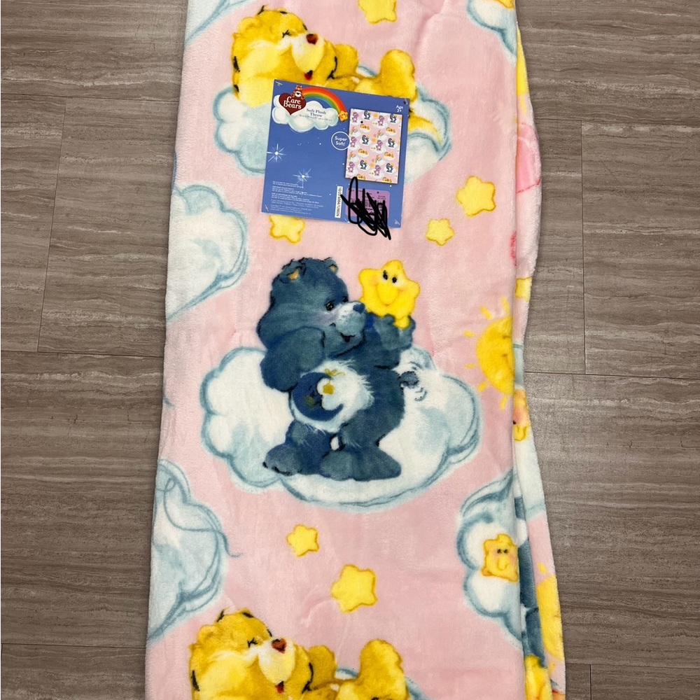NEW carebears plush blanket